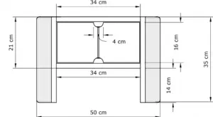 MarLiving Nočný stolík LOFT 01 z masívu