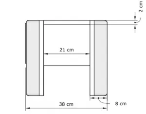 MarLiving Nočný stolík LOFT 01 z masívu