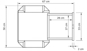 MarLiving Nočný stolík LOFT 01 z masívu