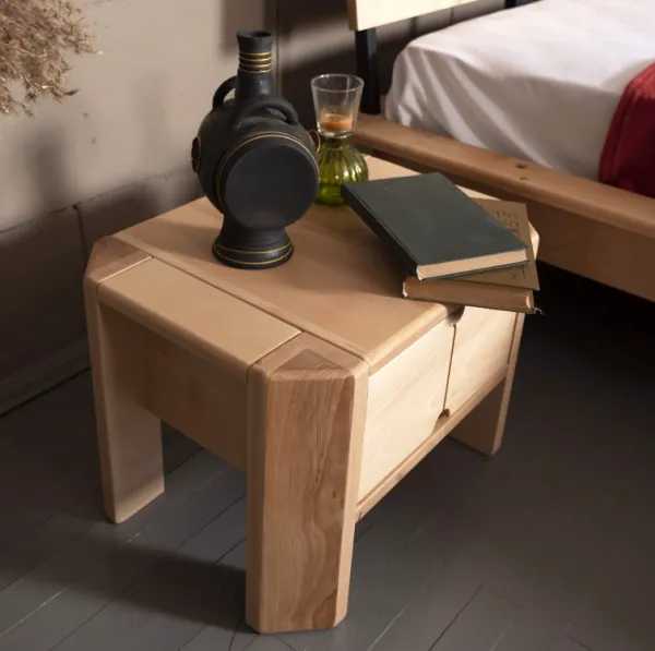 MarLiving Nočný stolík LOFT 01 z masívu