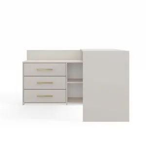 TP Living Rohový písací stôl + komoda DANY ľavý kašmírový