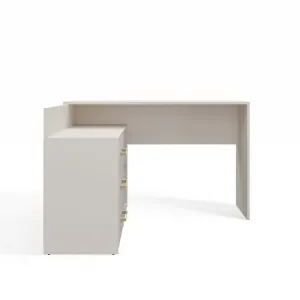 TP Living Rohový písací stôl + komoda DANY ľavý kašmírový