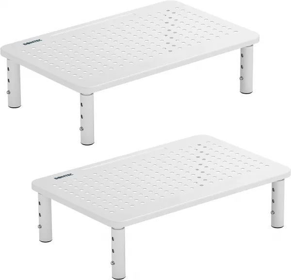 Stojan na monitor notebooku MULING biely + zásuvka