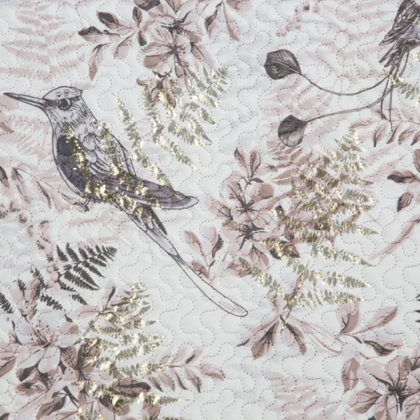 ArtFir Prikrývka na posteľ POLY | biela/béžová 200 x 220 cm