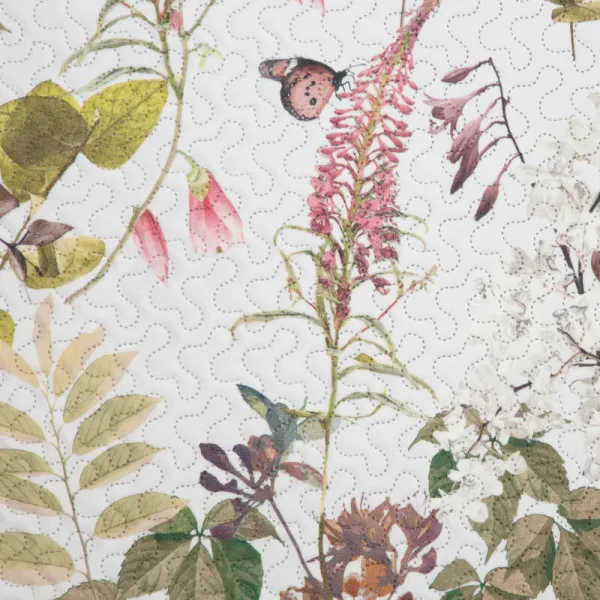 ArtFir Prikrývka na posteľ ROSA | kvety 200 x 220 cm