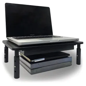 Stojan na monitor notebooku NANKIN čierny + zásuvka