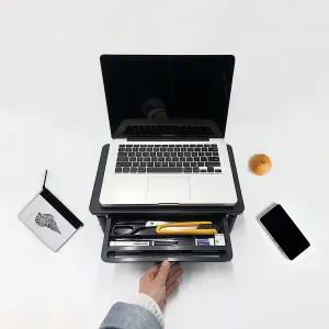 Stojan na monitor notebooku NANKIN čierny + zásuvka