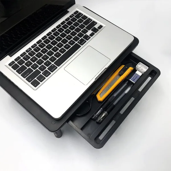 Stojan na monitor notebooku NANKIN čierny + zásuvka