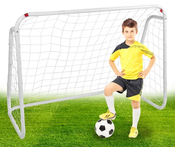 Sada 2 futbalových gólov Signal white