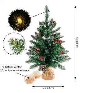 Nexos 65866 Vianočný stromček s osvetlením - 60 cm, 30 LED