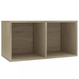 Úložný box na LP dosky drevotrieska Dekorhome Černá
