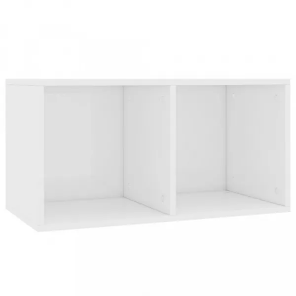 Úložný box na LP dosky drevotrieska Dekorhome Černá