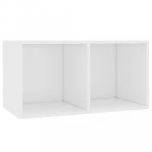 Úložný box na LP dosky drevotrieska Dekorhome Černá