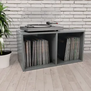 Úložný box na LP dosky drevotrieska Dekorhome Černá