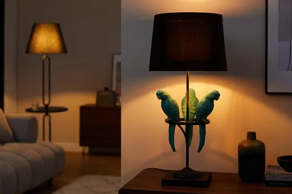 Stolová lampa MEBIS Dekorhome Zlatá