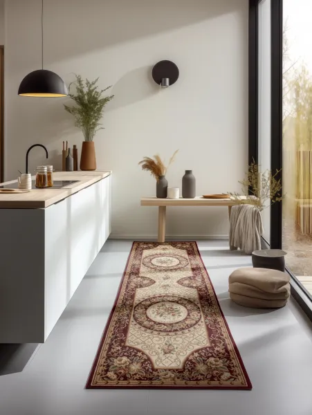 Koberec Herat Adraskan červený / krémový