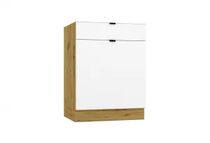 Artstolk Kuchynská linka GIANNA C | dub artisan/biela 200 cm