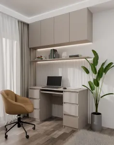 TP Living Písací stôl KUBA 130 cm caffe latte
