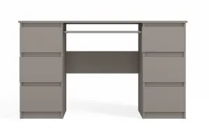TP Living Písací stôl KUBA 130 cm caffe latte