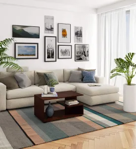 Ak furniture Konferenční stolek Pin wenge