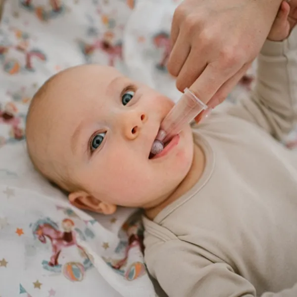 BABYONO - Sada silikónových zubných kefiek na prst 2ks 0m+