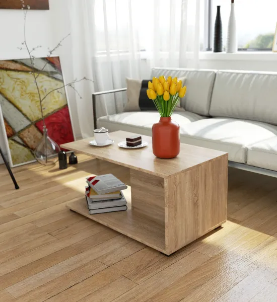 Ak furniture Konferenčný stolík MARGO dub sonoma