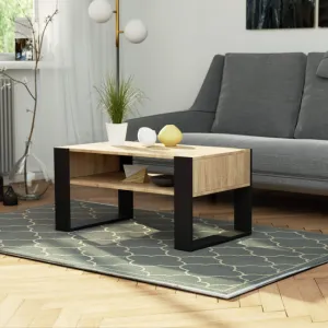 Ak furniture Konferenčný stolík DOMI dub sonoma/čierna