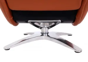 Otočné kreslo s podnožkou HWC-K98