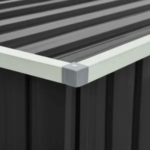 Záhradný úložný box 171x99x93 cm oceľ Dekorhome Šedá