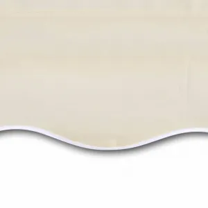 Plachta na markízu 480x295 cm plátená Bílá / modrá