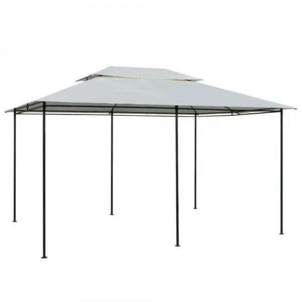 Záhradný altánok so závesmi 4x3 m Dekorhome Bílá