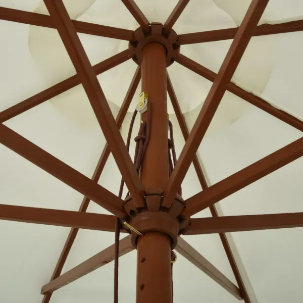 Záhradný slnečník ø 330 cm Dekorhome Černá