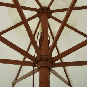 Záhradný slnečník ø 330 cm Dekorhome Černá