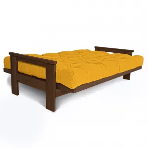 MarLiving Rozkladacia pohovka MEXICO 03 210 cm z masívu/žltá