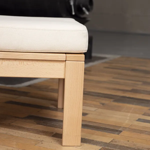 MarLiving Taburet MEXICO 01 51 cm z masívu/krémový