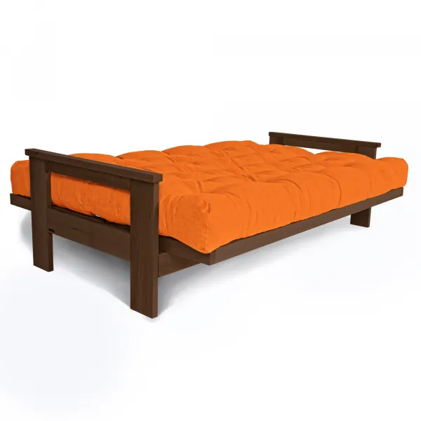 MarLiving Rozkladacia pohovka MEXICO 03 210 cm z masívu/oranžová