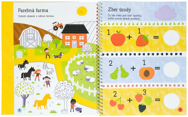Veľké samolepky a aktivity Farma