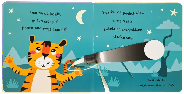 Dobrú noc, tigríča! Kniha s kúzelnou baterkou