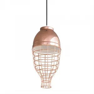 ArtFir Závesná lampa LUCY 01 | medená 20 x 21 cm