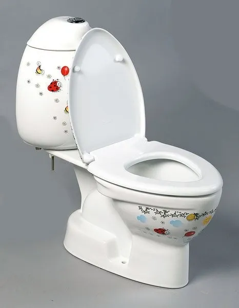 SAPHO - KID detské WC kombi vr.nádržky, zadný odpad, farebná potlač CK311.400.0F