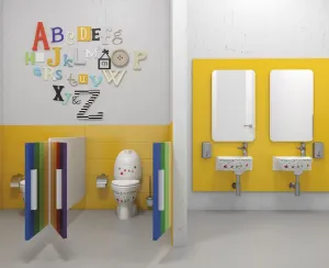 SAPHO - KID detské WC kombi vr.nádržky, zadný odpad, farebná potlač CK311.400.0F