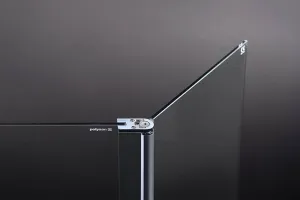 POLYSAN - MODULAR SHOWER stena na inštaláciu na múr, pre pripojenie otoč.panelu 1000  MS3A-100