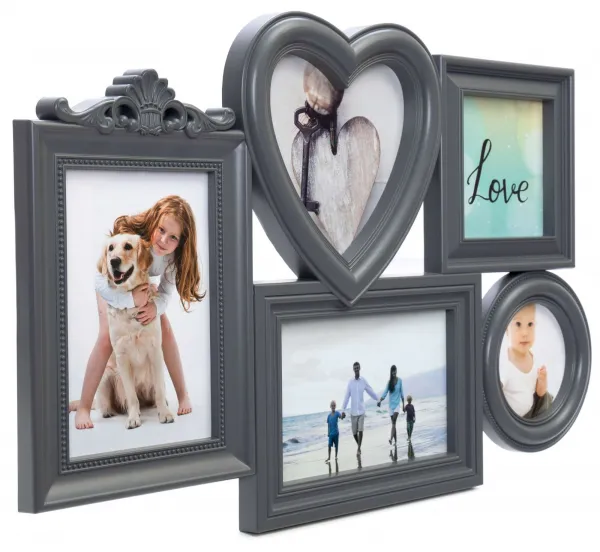 TZB Fotorámeček CORAZON 5 fotografi šedý