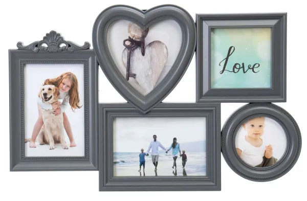 TZB Fotorámeček CORAZON 5 fotografi šedý