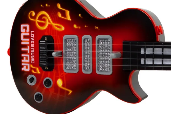 Rocková gitara pre deti s učením hrať na gitaru infračervené melódie