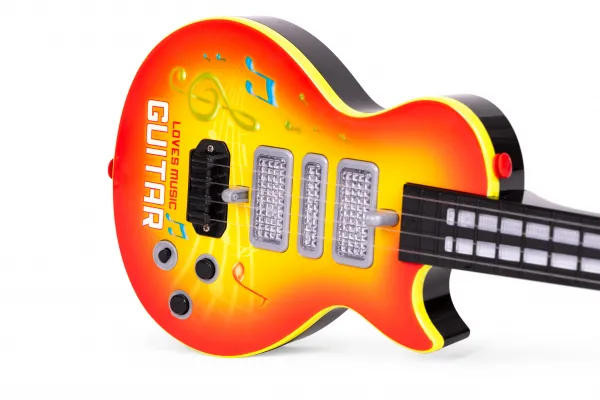 Rocková gitara pre deti s učením hrať na gitaru infračervené melódie