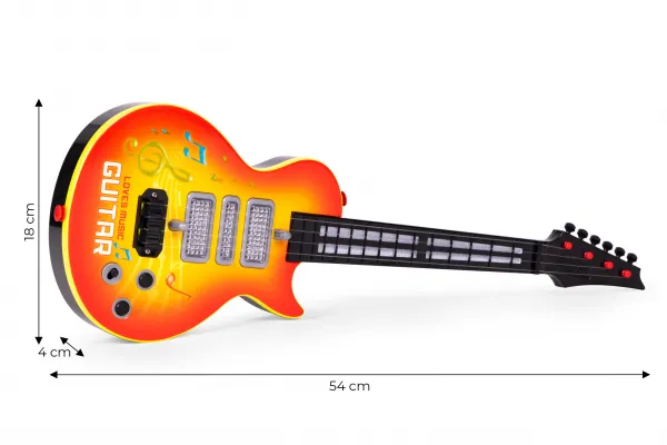 Rocková gitara pre deti s učením hrať na gitaru infračervené melódie