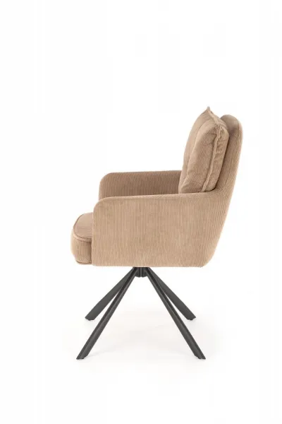 Otočné jedálenské kreslo K528 Halmar Cappuccino