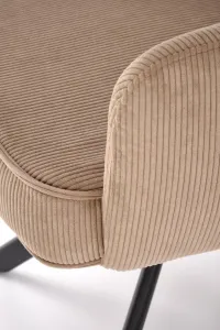 Otočné jedálenské kreslo K528 Halmar Cappuccino