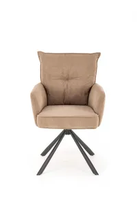 Otočné jedálenské kreslo K528 Halmar Cappuccino